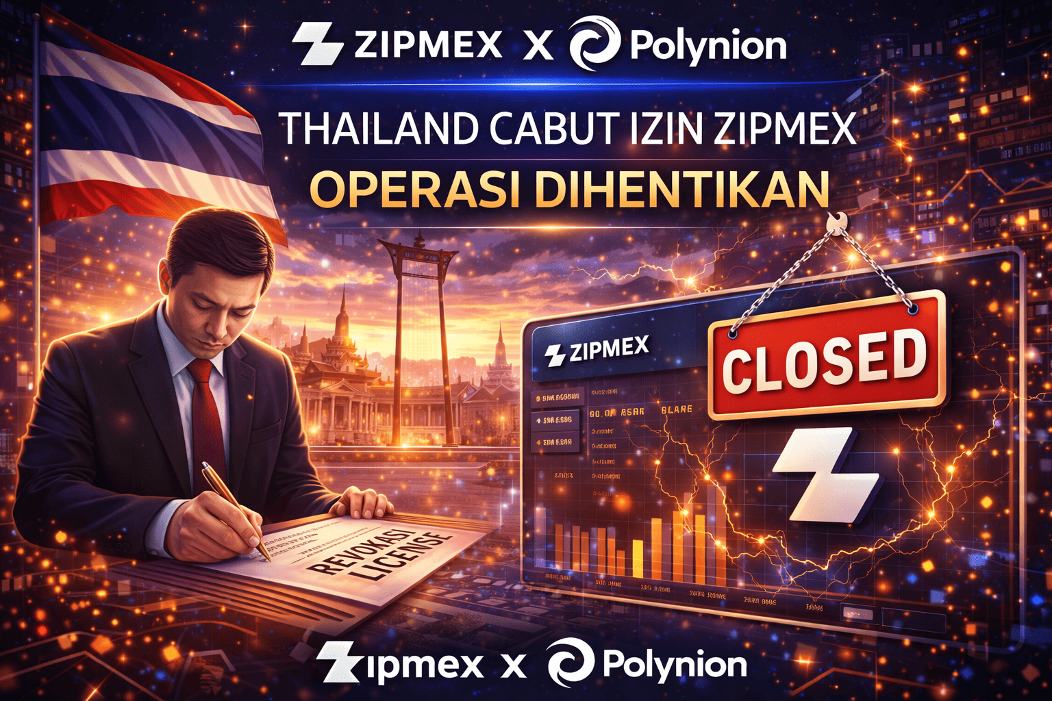 Thailand Cabut Izin Zipmex, Operasi Dihentikan